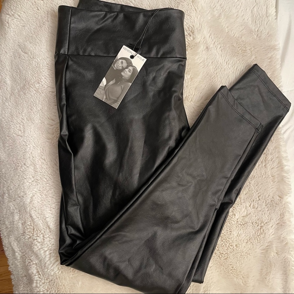 Kendall + Kylie Leather leggings